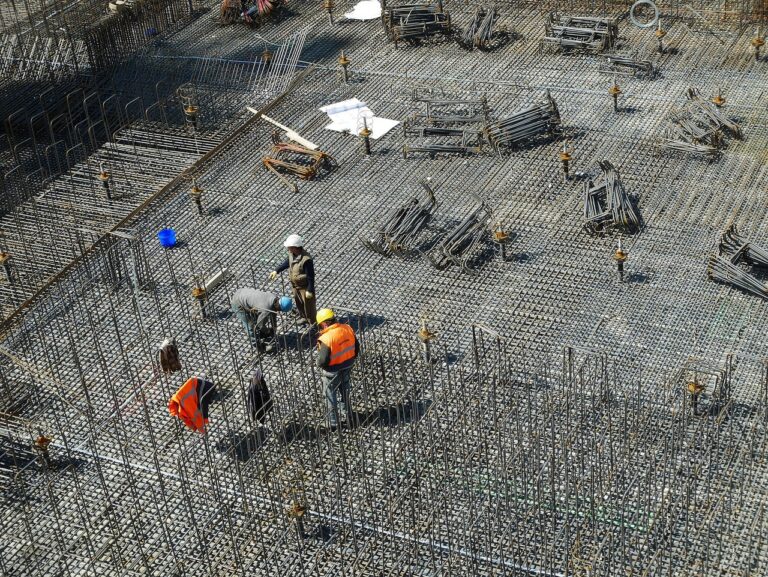 Zbrojenie płyty fundamentowej budynku B